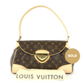 Louis Vuitto Beverly MM Monogram Canvas Shoulder Bag