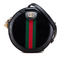Gucci Ophidia Patent Leather Suede Shoulder Bag