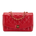 Chanel Diana Flap Caviar Skin Shoulder Bag