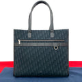 Christian Dior Safari Oblique Canvas Leather Tote Bag